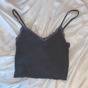 Blue crop tank